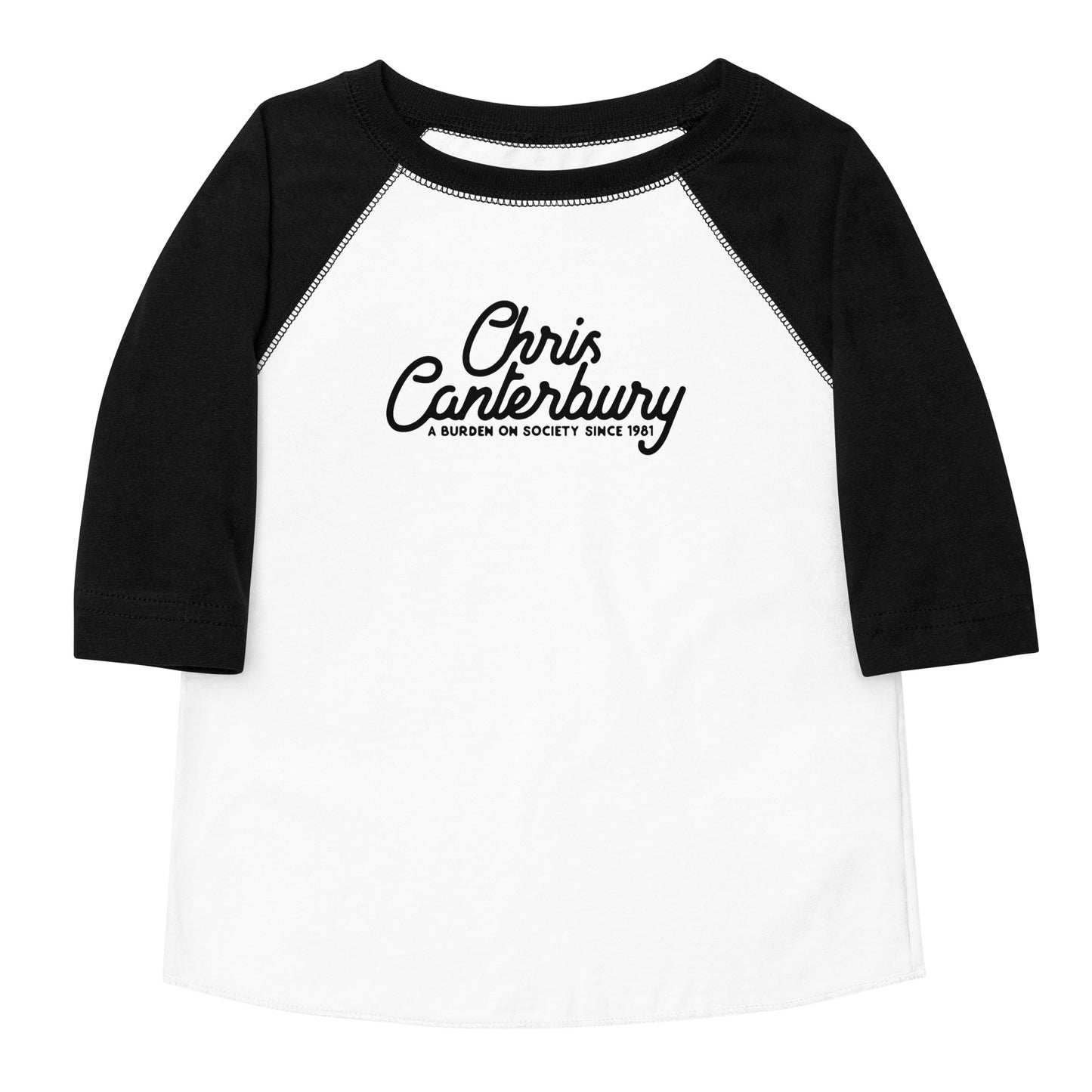 Script Toddler Baseball Tee